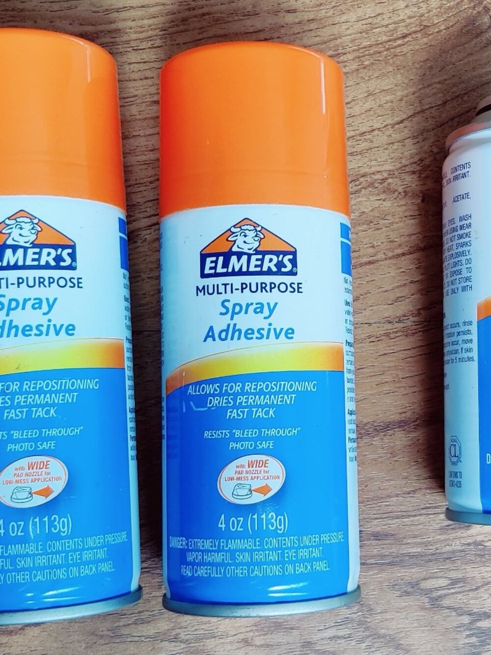 3 Pack Elmer's Multi-purpose Spray Adhesive 4 ounce cans
